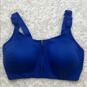 All in Motion Sports Bra Blue 38D High Support Gym Workout Running